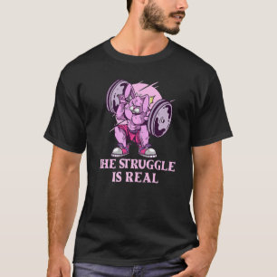 De strijd is echt een konijnenbakkerij t-shirt