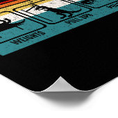 De strijd is echt grappig, dinosaur fitness poster (Hoek)