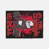 De strijd is echt grappig Panda Gym Bodybuilding Fleece Deken (Voorkant (Horizontaal))