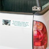 De strijd is echt; grappige Bumperstickers (Op Truck)