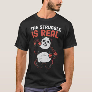 De strijd is echt Panda T-shirt