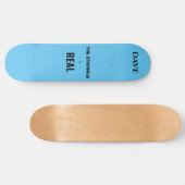 'De strijd is echt' skateboard. Aangepaste naam. Skateboard (Horizontaal)