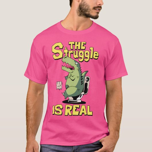 De strijd is echt Trex Tshirt korte arm T Rex F (Voorkant)