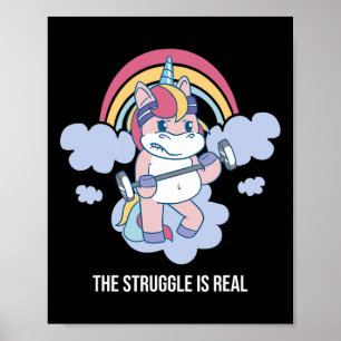 De strijd is echte vrouw meisjes sportschool worko poster