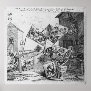 De strijd om de Afbeeldingen, 1745 Poster