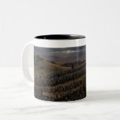 De strijd om de Pelennor Fields Tweekleurige Koffiemok (Voorkant links)