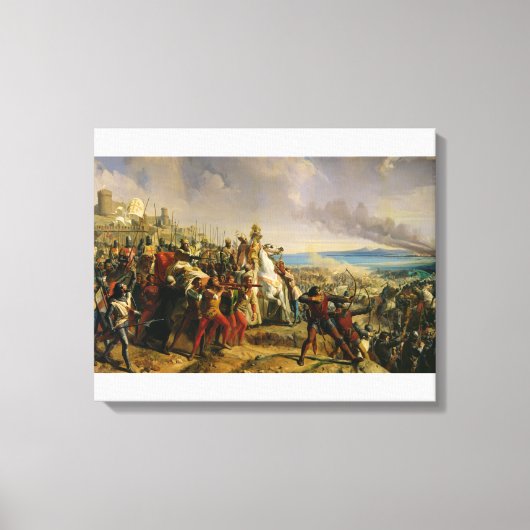 De strijd om Montgisard Canvas Afdruk (Voorkant)