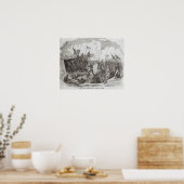 De strijd om New Orleans Poster (Keuken)