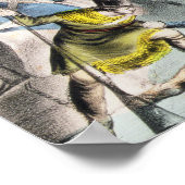 De strijd om New Orleans, pub.Nathaniel Currier Poster (Hoek)