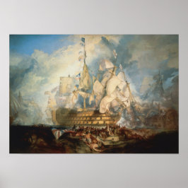 De strijd om Trafalgar 1822 William Turner Poster