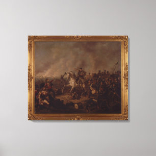 De strijd om Waterloo Canvas Afdruk