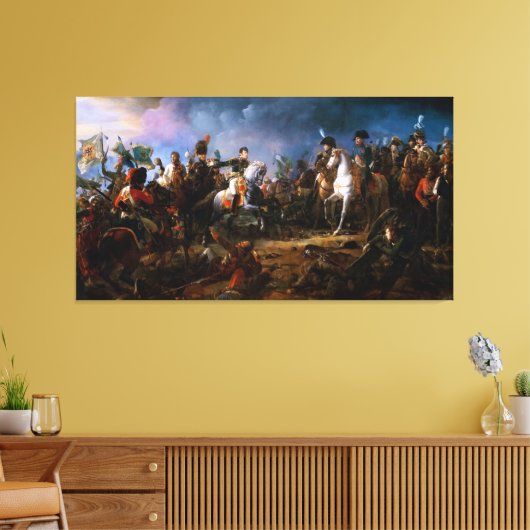 De strijd tegen Austerlitz door François Gérard Canvas Afdruk (Insitu (Woonkamer))