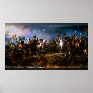 De strijd tegen Austerlitz door François Gérard Poster