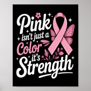 De strijd tegen borstkanker maand voor meisjes en poster