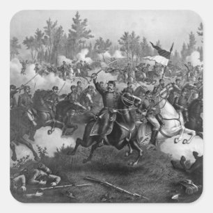 De strijd tegen Cedar Creek Vierkante Sticker