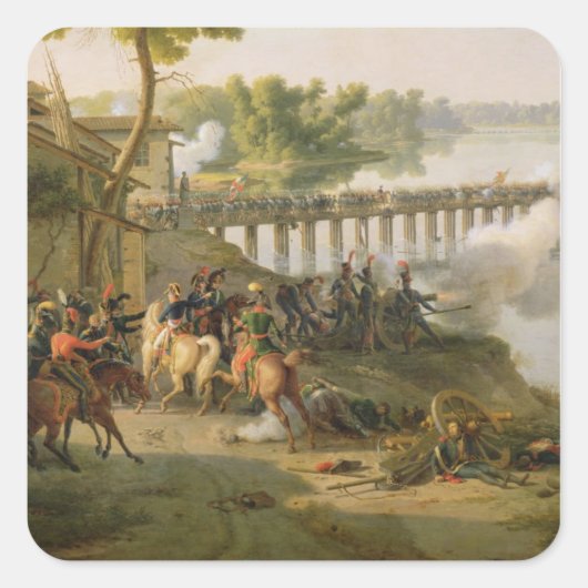 De strijd tegen Lodi Vierkante Sticker (Voorkant)