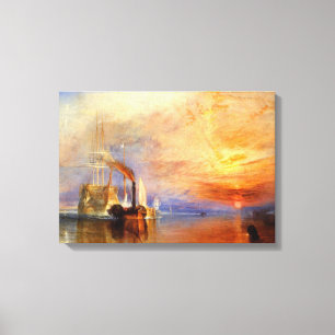 De strijd tegen Temeraire Canvas Afdruk