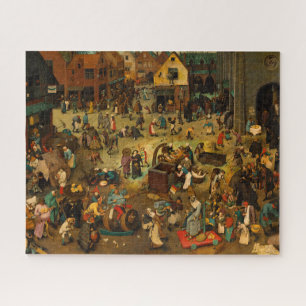 De strijd tussen Carnaval en Lent door Bruegel Legpuzzel
