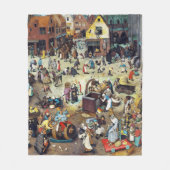 De strijd tussen Carnival en Lent, Bruegel Fleece Deken (Voorkant)