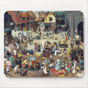 De strijd tussen Carnival en Lent, Bruegel Muismat