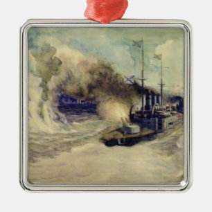 De strijd tussen de Zwarte Zee en Metalen Ornament