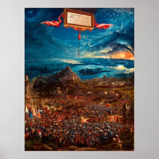 De strijd van Alexander op Issus (1529) Poster (Voorkant)