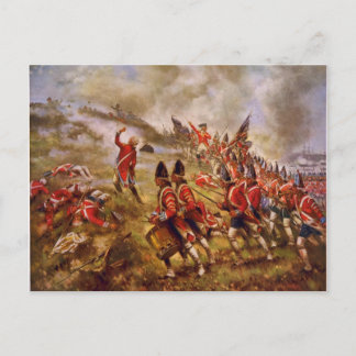 De strijd van Bunker Hill door E. Percy Moran Briefkaart