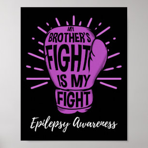 De strijd van mijn broer is mijn strijd Epilepsie Poster