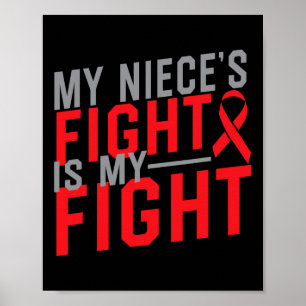 De strijd van mijn nichtje is mijn strijd Bloedkan Poster