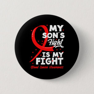 De strijd van mijn zoon is mijn strijd tegen bloed ronde button 5,7 cm