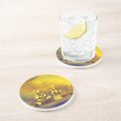 De strijd van Thomas Mitchell 1782 om de heiligen Zandsteen Onderzetter (Zijkant)