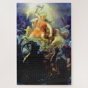 De strijd van Thor met de reuzen Mårten Winge Legpuzzel