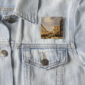 De strijd vierkante button 5,1 cm (In situ)