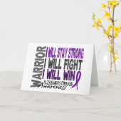 De Strijder van de Ziekte van Alzheimer Kaart (Gele Bloem)