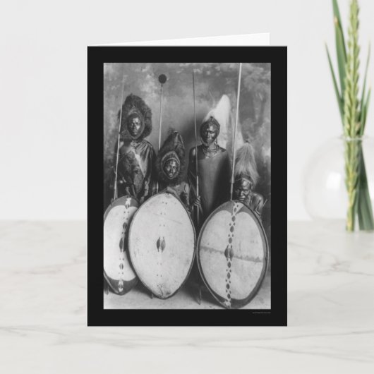 De Strijders Kenia, Afrika 1920 van Masai Kaart (Voorkant)