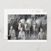 De strijders van het Leger van het Terracotta Briefkaart (Voorkant / Achterkant)