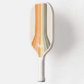 De  Stripes van de terugkeer Oranje Groene Naam va Pickleball Paddle (Links)