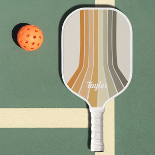 De Stripes van de terugkeer Oranje Groene Naam va Pickleball Paddle