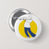 de stroom ronde button 5,7 cm (Voorkant /achterkant)