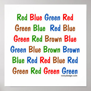 De Stroop Test Poster