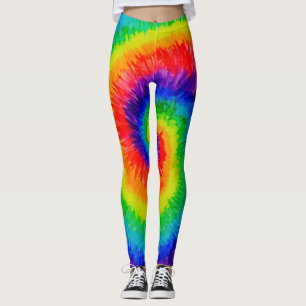 De stropdas-Kleurstof van de regenboog het Leggings