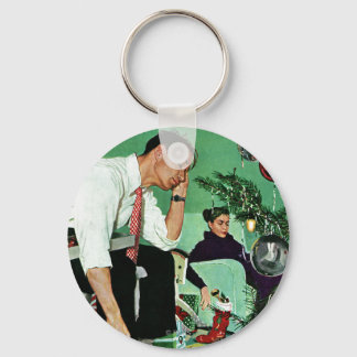 De structuur bijsnijden sleutelhanger
