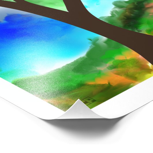 De structuur foto afdruk (Hoek)