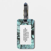 De structuur omhoog bagagelabel (Achterkant verticaal)