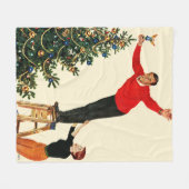 De structuur onderbreken fleece deken (Voorkant (Horizontaal))