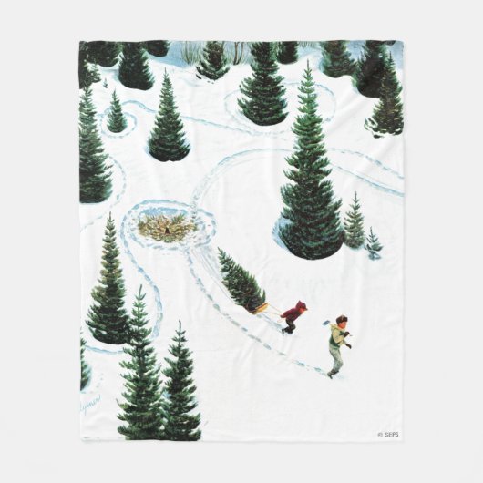 De structuur uitsnijden fleece deken (Voorkant)