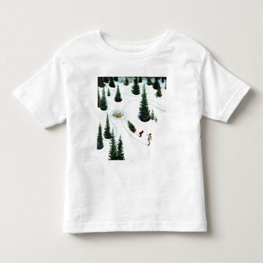 De structuur uitsnijden kinder shirts (Voorkant)