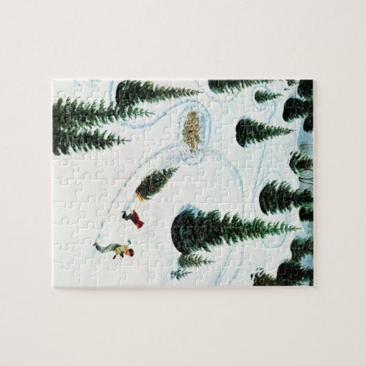 De structuur uitsnijden legpuzzel (Horizontaal)