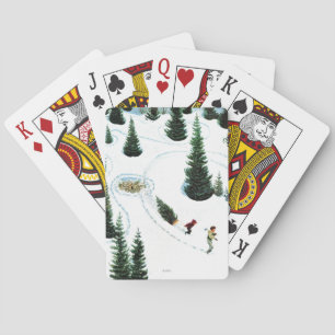 De structuur uitsnijden pokerkaarten