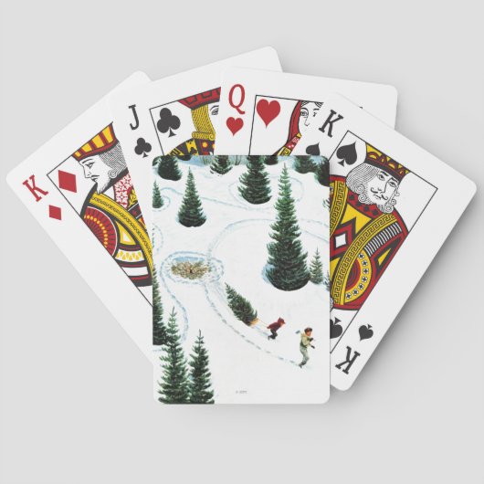 De structuur uitsnijden pokerkaarten (Achterkant)